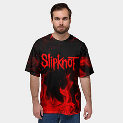 Футболка оверсайз мужская SLIPKNOT, цвет: 3D-принт — фото 2