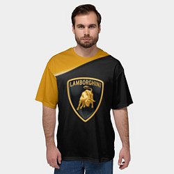 Футболка оверсайз мужская Lamborghini, цвет: 3D-принт — фото 2