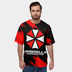 Футболка оверсайз мужская Umbrella Corporation, цвет: 3D-принт — фото 2