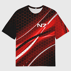 Футболка оверсайз мужская MASS EFFECT N7, цвет: 3D-принт
