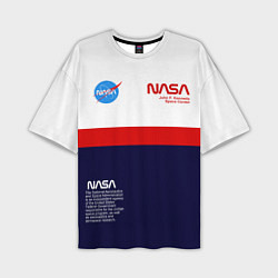 Футболка оверсайз мужская NASA, цвет: 3D-принт