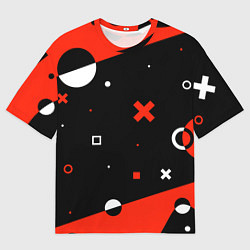 Футболка оверсайз мужская ФИГУРКИ, цвет: 3D-принт