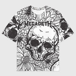 Футболка оверсайз мужская Megadeth, цвет: 3D-принт