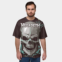 Футболка оверсайз мужская Megadeth, цвет: 3D-принт — фото 2