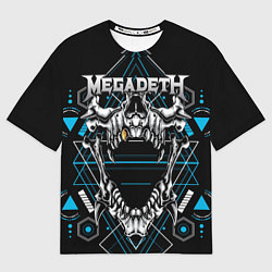 Футболка оверсайз мужская Megadeth, цвет: 3D-принт