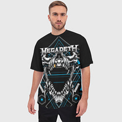 Футболка оверсайз мужская Megadeth, цвет: 3D-принт — фото 2