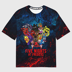 Футболка оверсайз мужская Five Nights At Freddys, цвет: 3D-принт