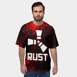 Футболка оверсайз мужская RUST, цвет: 3D-принт — фото 2