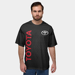 Футболка оверсайз мужская TOYOTA, цвет: 3D-принт — фото 2