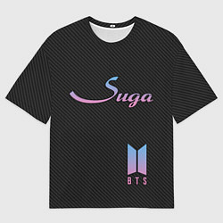 Футболка оверсайз мужская BTS Suga, цвет: 3D-принт