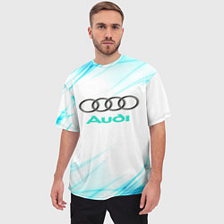 Футболка оверсайз мужская Audi, цвет: 3D-принт — фото 2