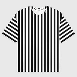 Футболка оверсайз мужская Пикси полосы, цвет: 3D-принт