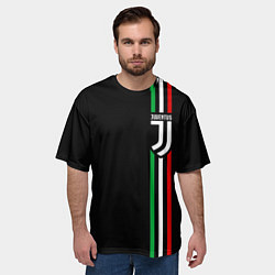 Футболка оверсайз мужская JUVENTUS, цвет: 3D-принт — фото 2
