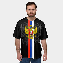 Футболка оверсайз мужская Россия, цвет: 3D-принт — фото 2