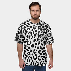 Футболка оверсайз мужская ЯГУАР ТЕКСТУРА, цвет: 3D-принт — фото 2