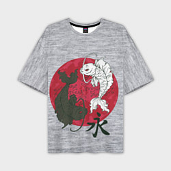 Футболка оверсайз мужская Japan style, цвет: 3D-принт