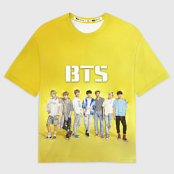 Футболка оверсайз мужская BTS, цвет: 3D-принт