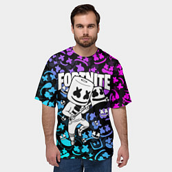 Футболка оверсайз мужская FORTNITE x MARSHMELLO, цвет: 3D-принт — фото 2