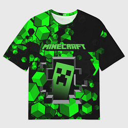 Футболка оверсайз мужская Minecraft, цвет: 3D-принт