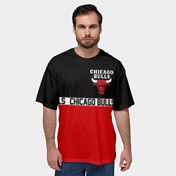 Футболка оверсайз мужская CHICAGO BULLS, цвет: 3D-принт — фото 2