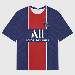 Футболка оверсайз мужская Mbappe home 20-21, цвет: 3D-принт