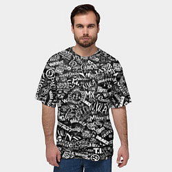 Футболка оверсайз мужская Top Hip Hop, цвет: 3D-принт — фото 2