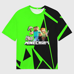 Футболка оверсайз мужская Minecraft, цвет: 3D-принт