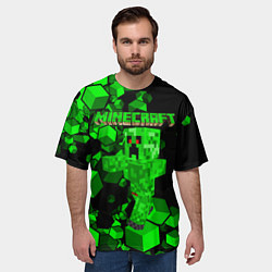 Футболка оверсайз мужская Minecraft, цвет: 3D-принт — фото 2