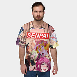 Футболка оверсайз мужская SENPAI, цвет: 3D-принт — фото 2