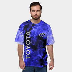 Футболка оверсайз мужская TOYOTA, цвет: 3D-принт — фото 2