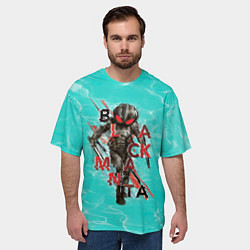 Футболка оверсайз мужская BLACK MANTA, цвет: 3D-принт — фото 2