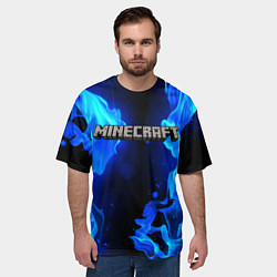 Футболка оверсайз мужская MINECRAFT, цвет: 3D-принт — фото 2