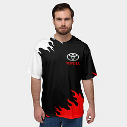 Футболка оверсайз мужская TOYOTA, цвет: 3D-принт — фото 2