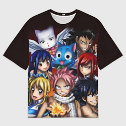 Футболка оверсайз мужская FAIRY TAIL ХВОСТ ФЕИ, цвет: 3D-принт