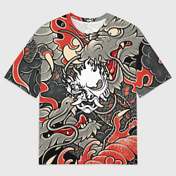 Мужская футболка оверсайз CYBERPUNK2077 SAMURAI