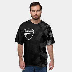 Футболка оверсайз мужская DUCATI 1, цвет: 3D-принт — фото 2
