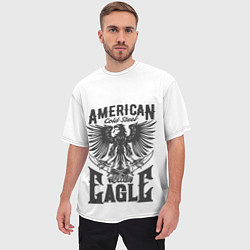 Футболка оверсайз мужская Американский орел Z, цвет: 3D-принт — фото 2