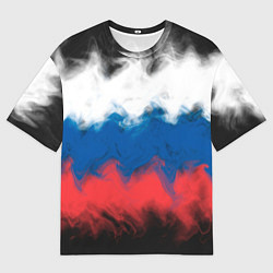 Футболка оверсайз мужская Россия, цвет: 3D-принт