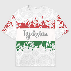 Футболка оверсайз мужская Таджикистан, цвет: 3D-принт