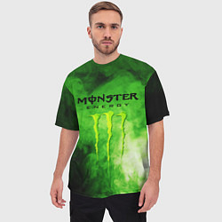 Футболка оверсайз мужская MONSTER ENERGY, цвет: 3D-принт — фото 2