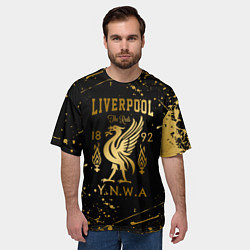 Футболка оверсайз мужская LIVERPOOL ЛИВЕРПУЛЬ, цвет: 3D-принт — фото 2