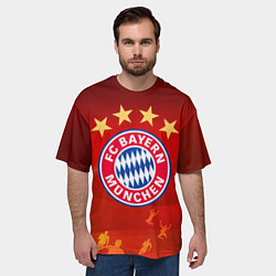 Футболка оверсайз мужская BAYERN MUNCHEN, цвет: 3D-принт — фото 2