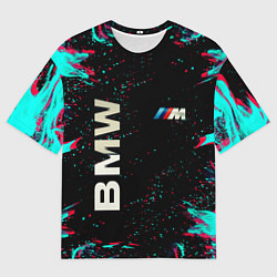 Футболка оверсайз мужская BMW, цвет: 3D-принт
