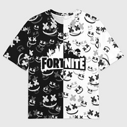 Футболка оверсайз мужская FORTNITE MARSHMELLO, цвет: 3D-принт