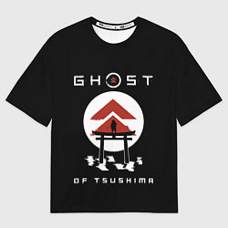 Футболка оверсайз мужская Ghost of Tsushima, цвет: 3D-принт
