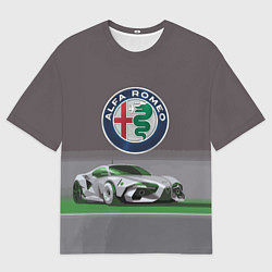 Мужская футболка оверсайз Alfa Romeo motorsport