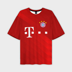 Футболка оверсайз мужская FC Bayern Munchen, цвет: 3D-принт