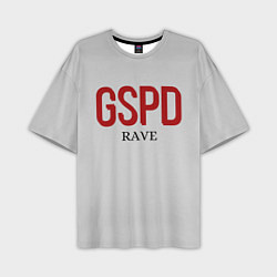 Футболка оверсайз мужская GSPD rave, цвет: 3D-принт