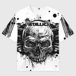 Футболка оверсайз мужская Metallica, цвет: 3D-принт
