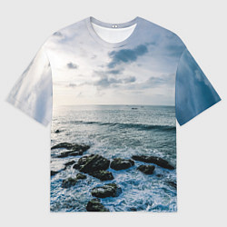 Мужская футболка оверсайз Море